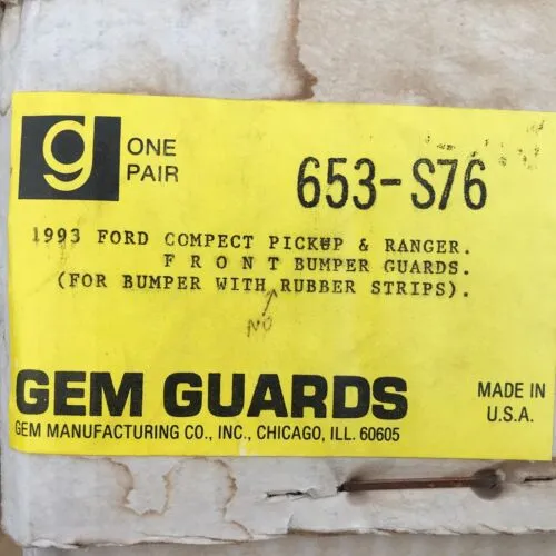 NOS Ranger/Bronco II/Explorer Bumperettes - Gem Guards