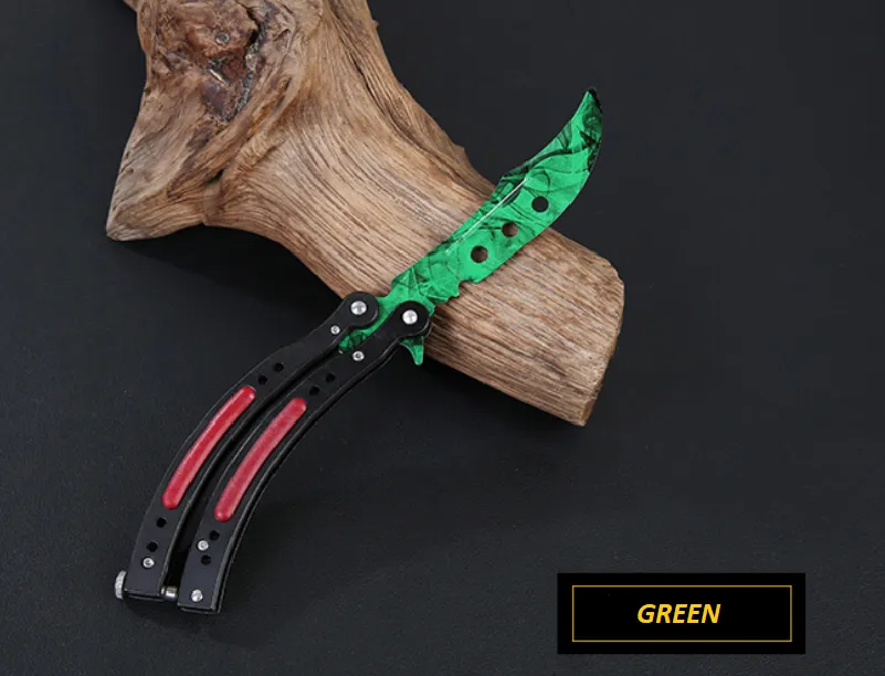 Not Edged Doppler Phase Butterfly Knife