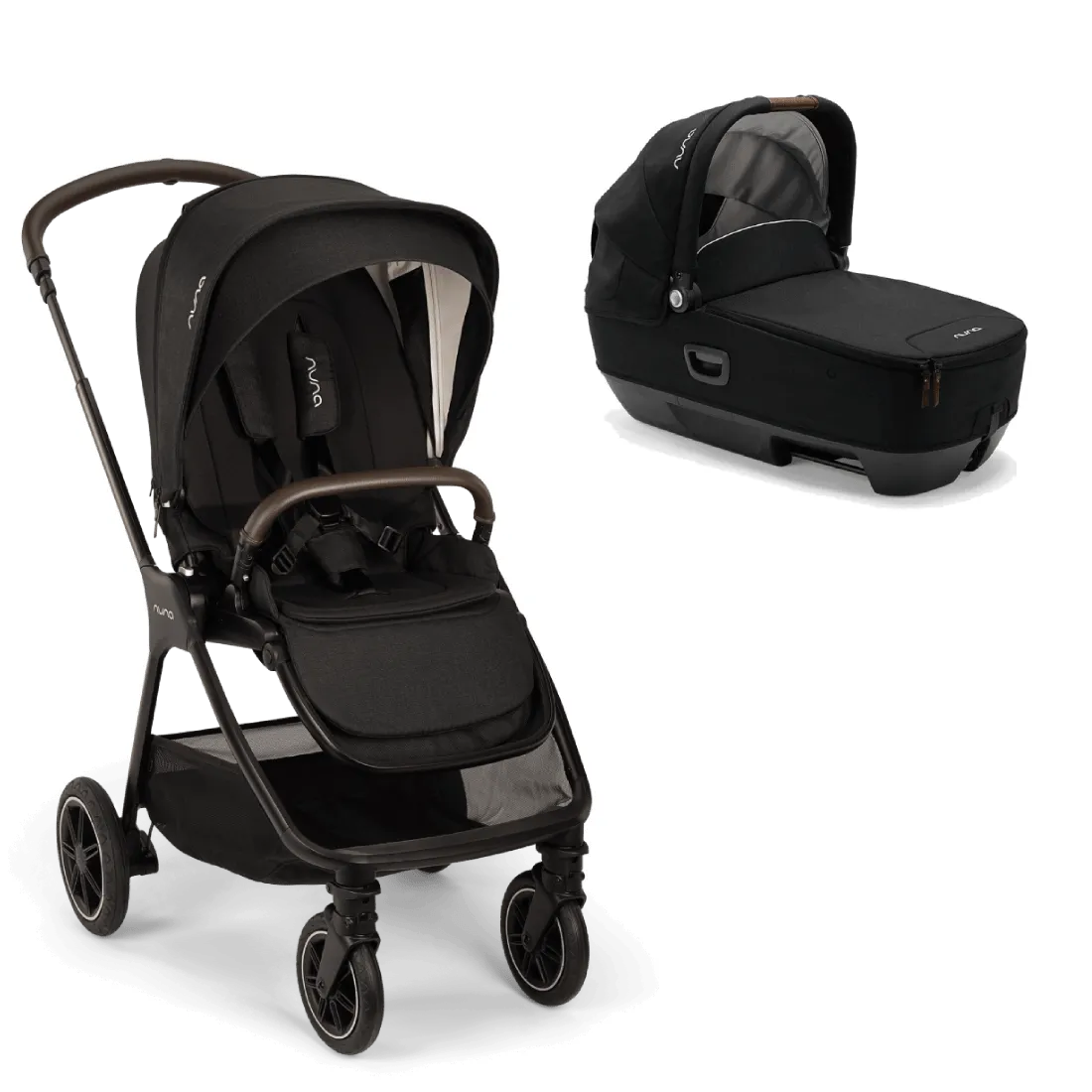 Nuna TRIV Next Stroller and Cari NEXT Car Carrycot - Caviar