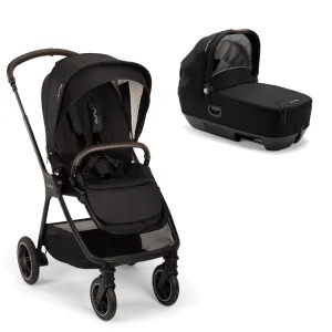 Nuna TRIV Next Stroller and Cari NEXT Car Carrycot - Caviar
