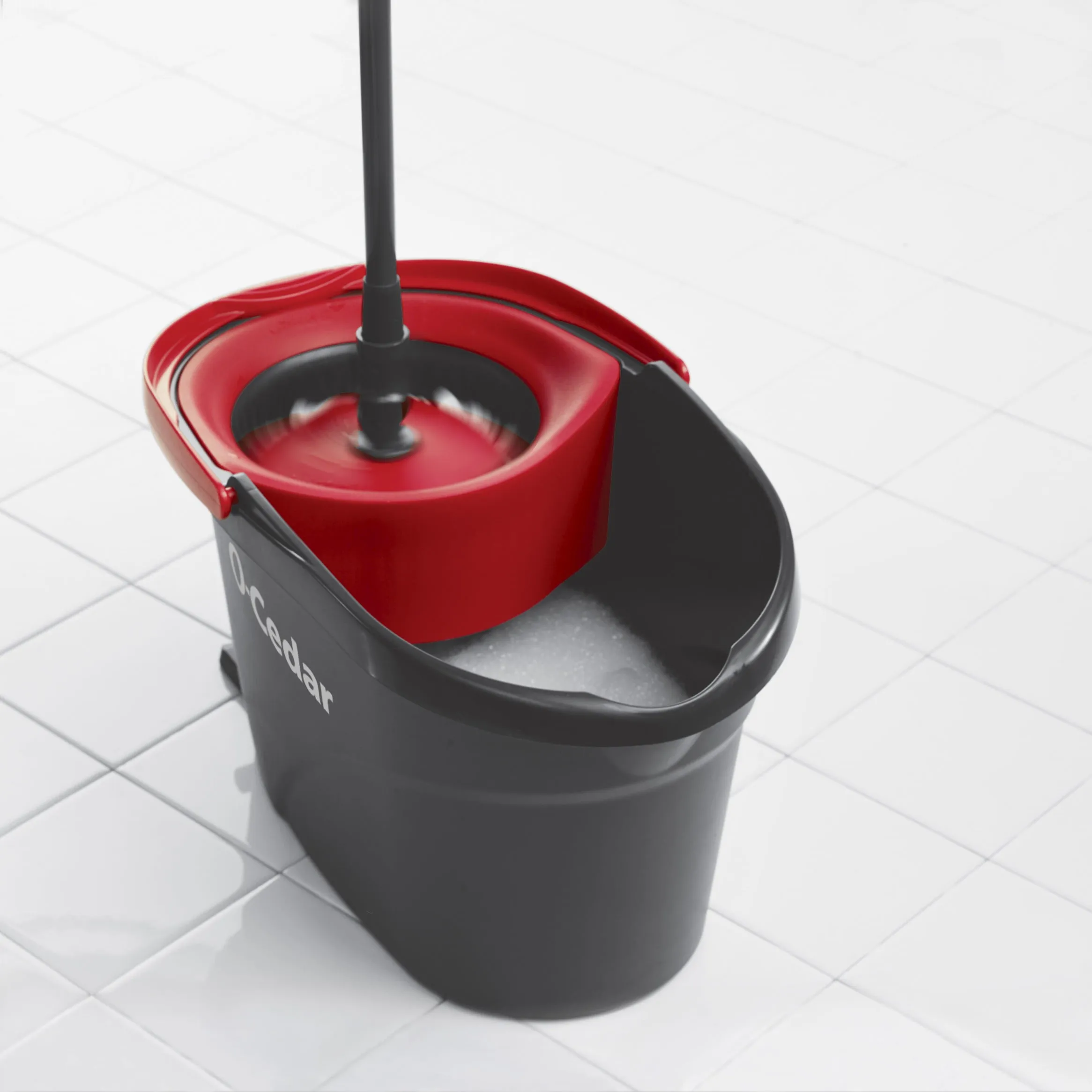 O-Cedar EasyWring RinseClean Spin Mop and Bucket System, Hands-Free System