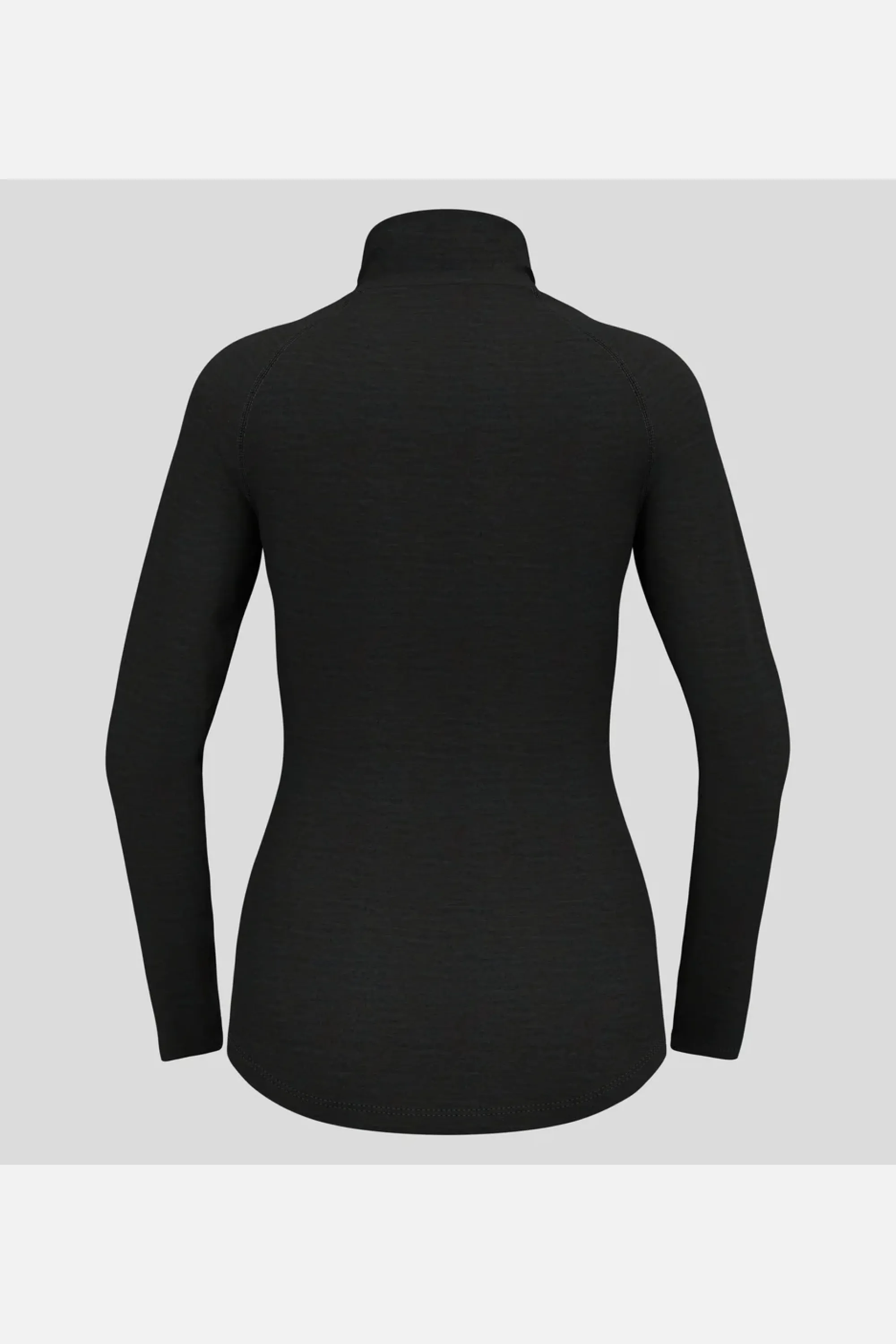 Odlo The Performance Wool 150 Base Layer Half-Zip, Women, Grey Melange