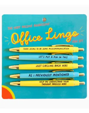 Office Lingo Pen Set