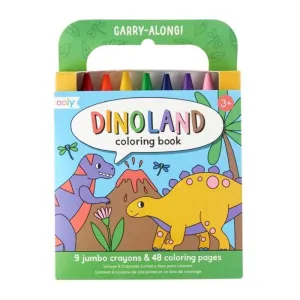 Ooly Dinoland Carry Along Colouring Book Set