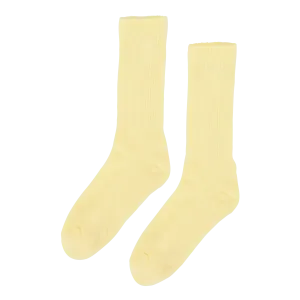 Organic Colorful Standard Active Sock Soft Yellow