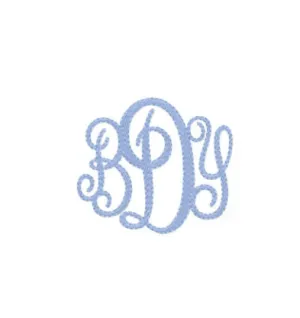 Oxford Filled Embroidery Font
