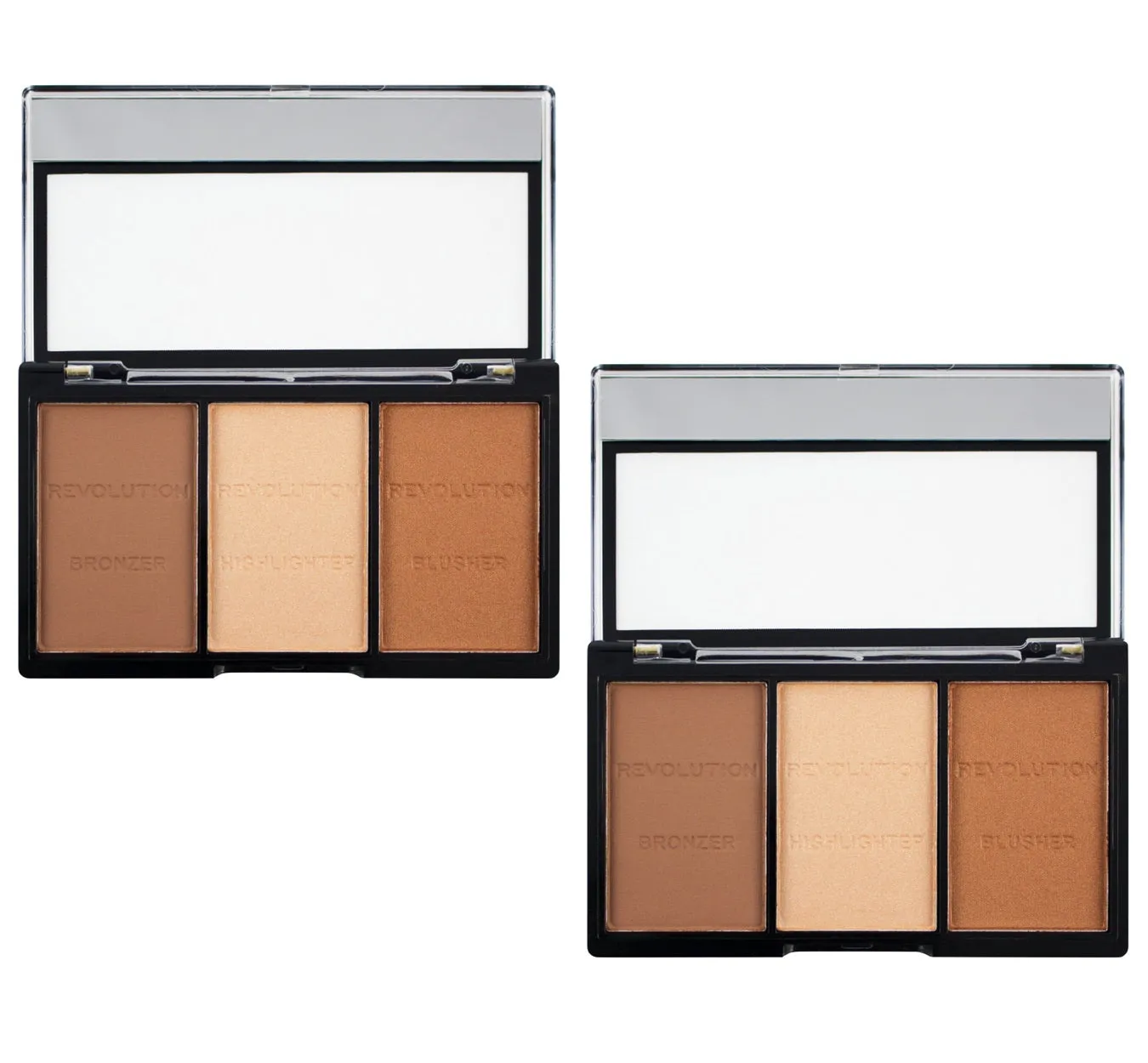 Pack of 2 Makeup Revolution Beauty Ultra Contour Kit, Light Medium C04