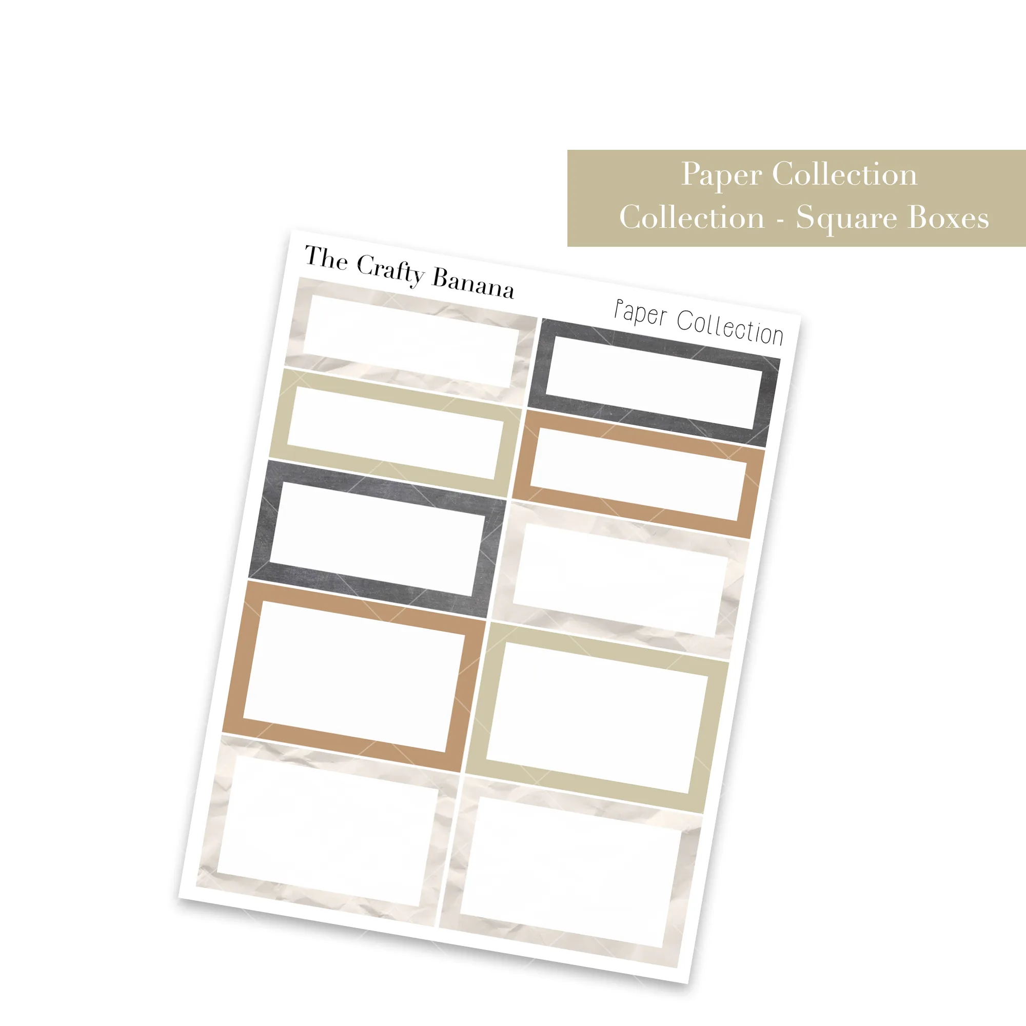 Paper Collection: Square Boxes