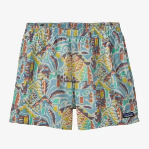 Patagonia Women’s Shorts Funhoggers 4&quot; Inseam, Thriving Planet Lago Blue NWT, XL