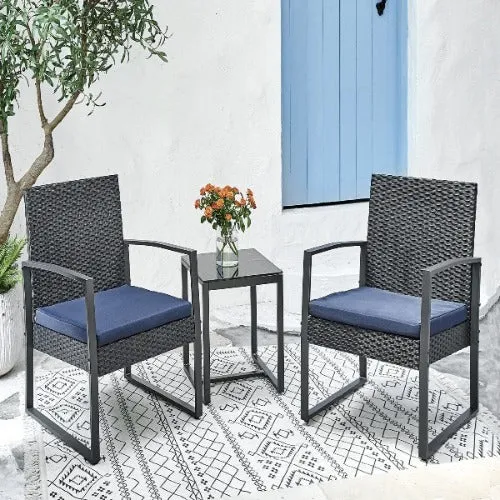 Patio 3 Piece Set Charcoal MLM-210988