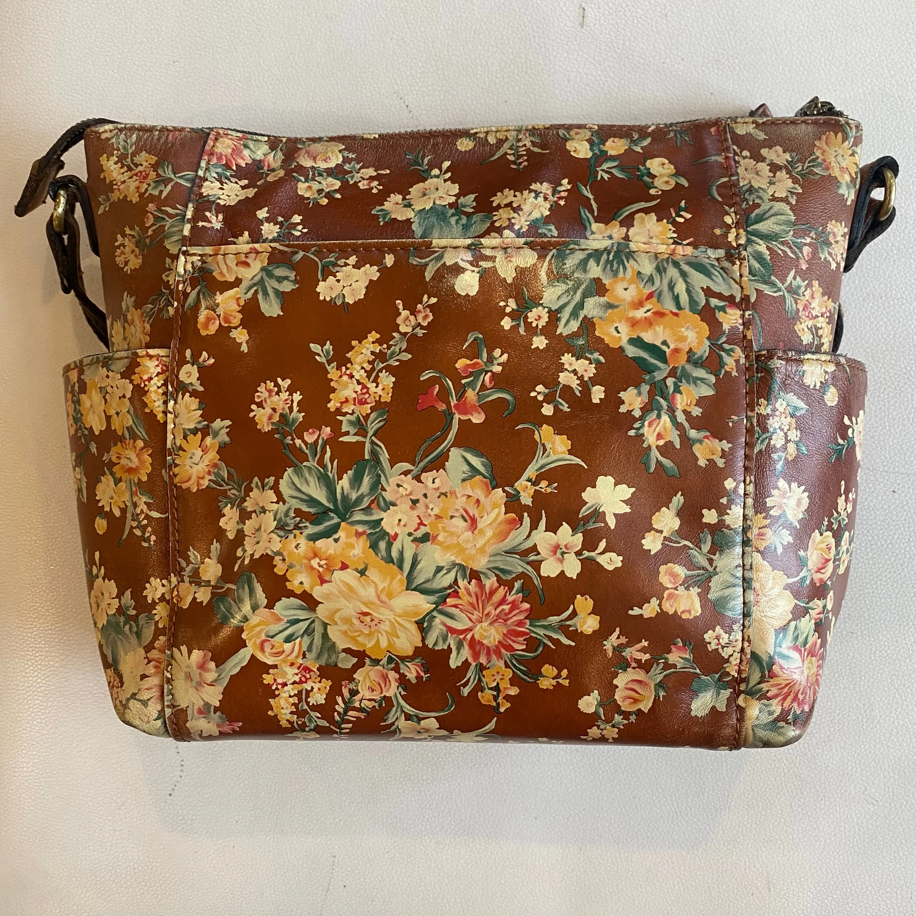 PATRICIA NASH Aveley Floral Leather Crossbody Handbag