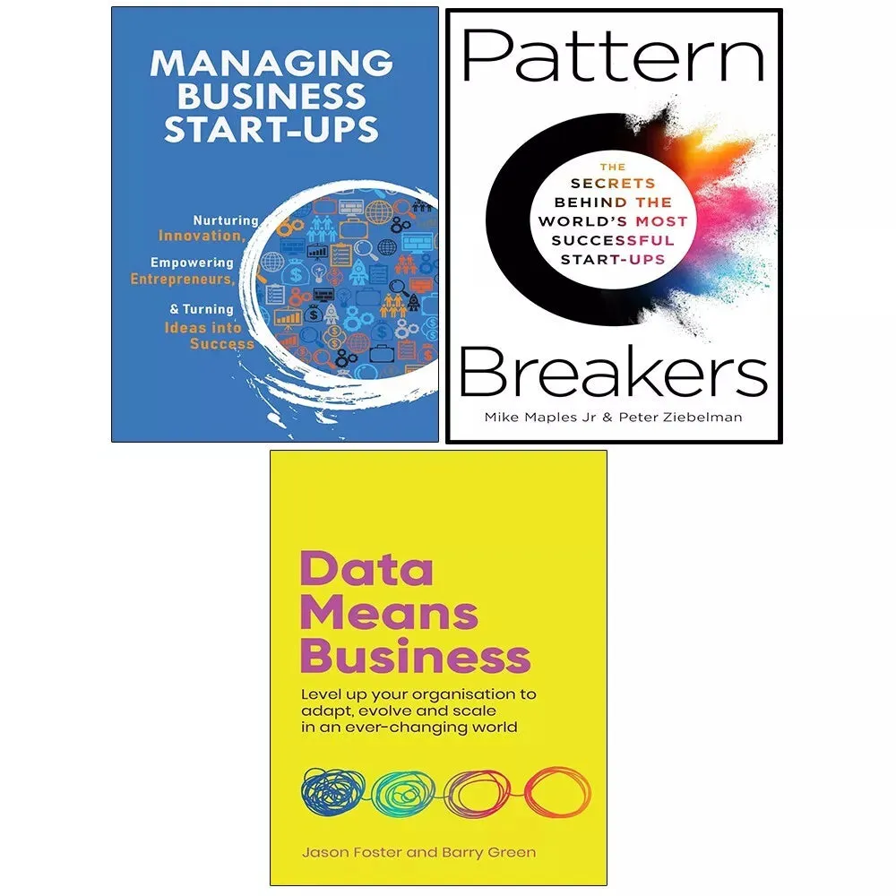 Pattern Breakers HB, Managing Business Start-Ups,Data Means Business 3 Books Set