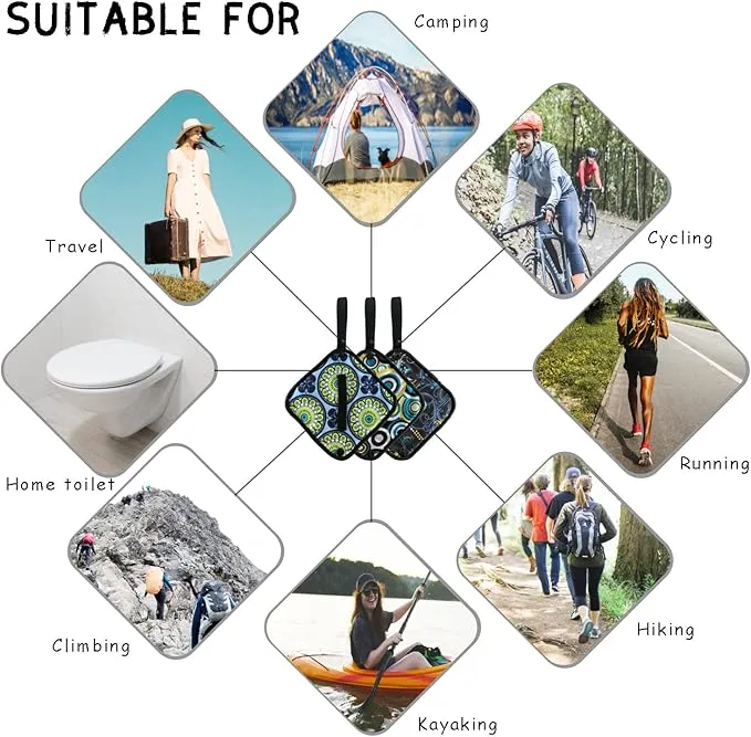 Pee Cloth for Women Hiking, Washable Reusable Camping Toilet Paper, Pee Rag After Using Outdoor Female Urination Device, Hygienic Female Urinal Solution for Women Travel