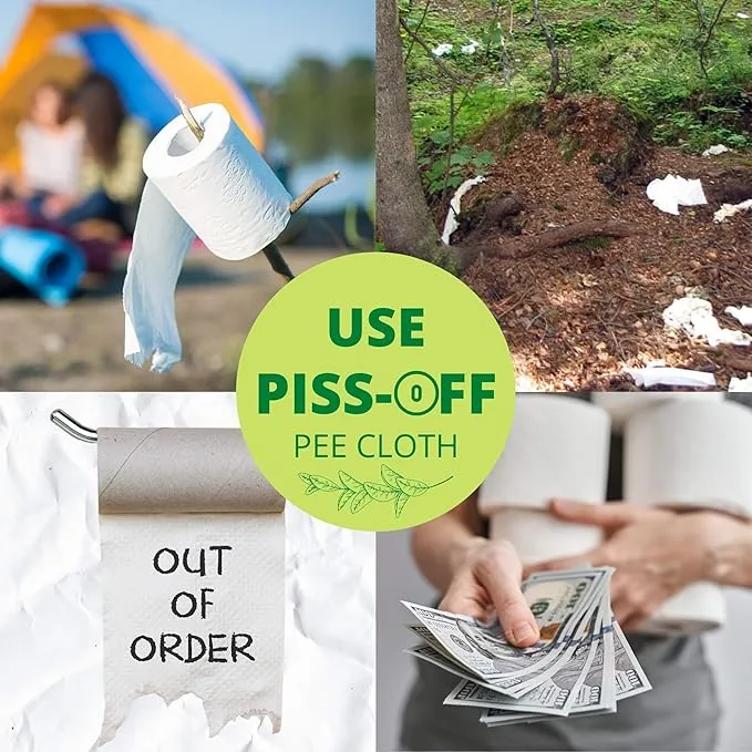 Pee Cloth:Silver Infused Pee rag for Women who Pee Outdoors, Reusable Absorbent Wipes, Eco alt. to Toilet Paper, Female Urination Solution for Camping, Hiking (2pc Combi- Galaxy Camo)