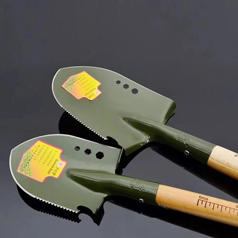 PELLE MILITAIRE PLIANTE AVEC BÂTON EN BOIS