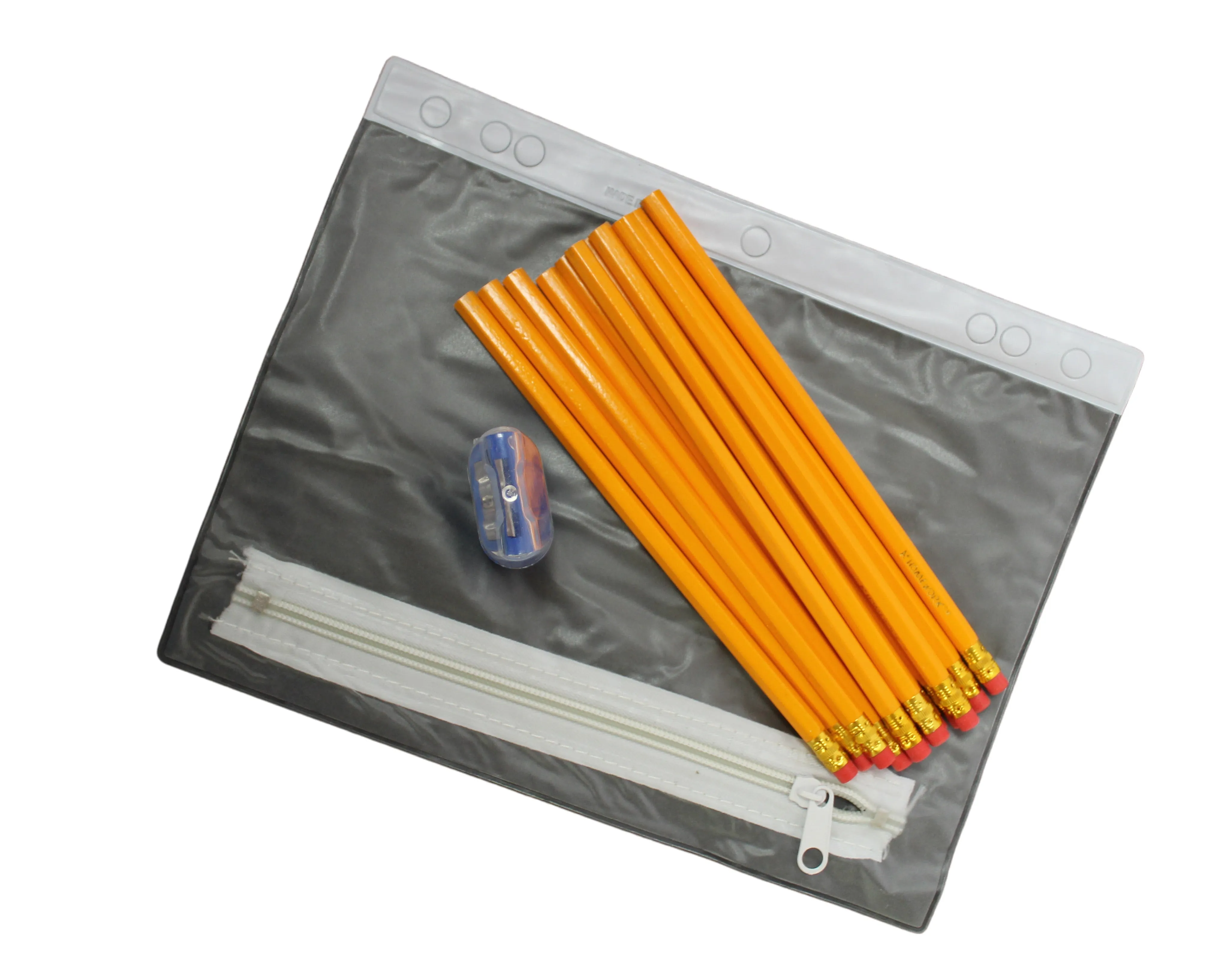 Pencil Carrying Bag w/ 12 Pencils and Sharpener