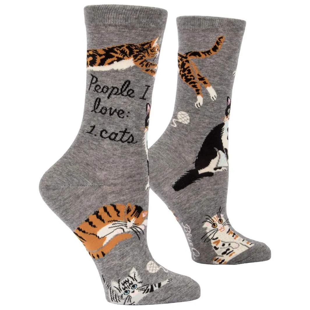 People I Love: Cats Crew Socks
