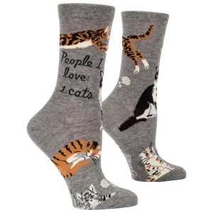People I Love: Cats Crew Socks