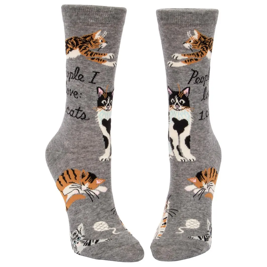 People I Love: Cats Crew Socks