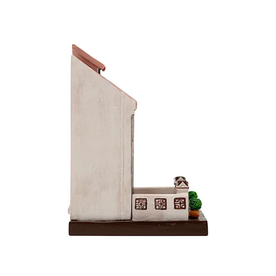 Peranakan House Polyresin Cylinder Pen Holder - Pink