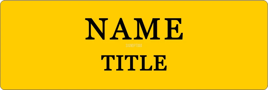 Personalized Business Name Tag 3"x1.5"