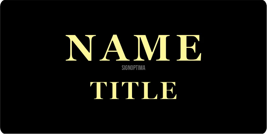 Personalized Business Name Tag 3"x1.5"