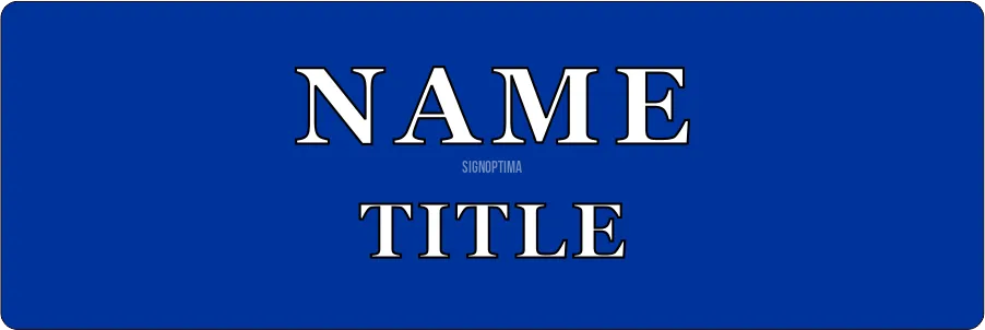 Personalized Business Name Tag 3"x1.5"