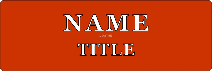 Personalized Business Name Tag 3"x1.5"
