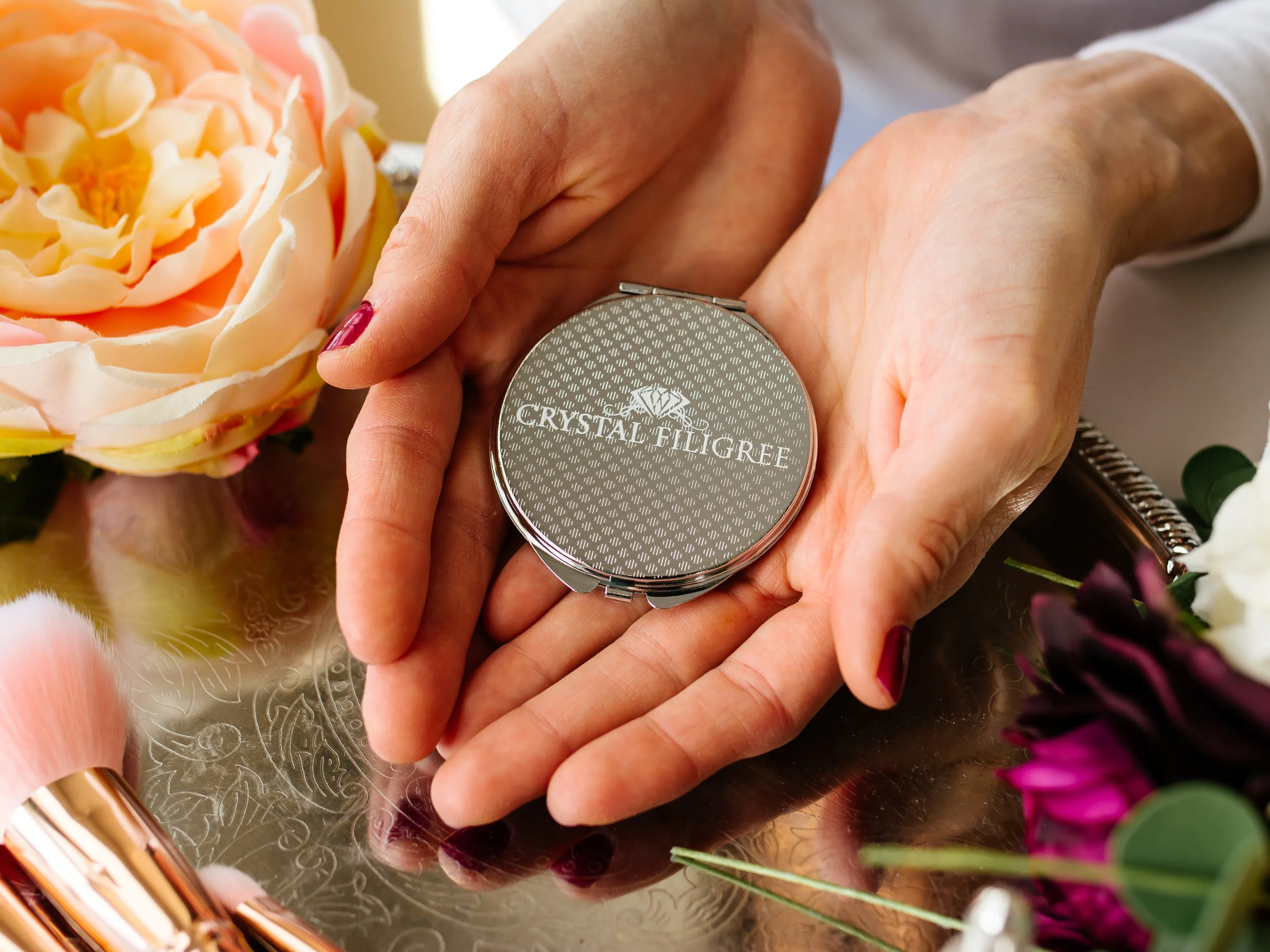 Personalized Name Compact Mirror