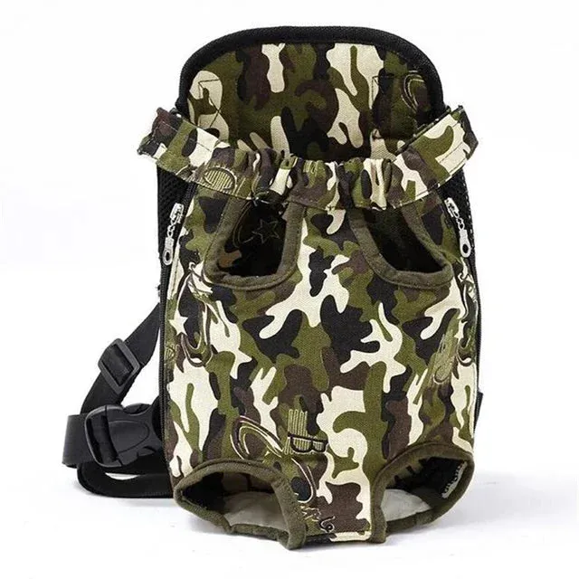 Pet Dog Carrier Backpack Mesh Camouflage