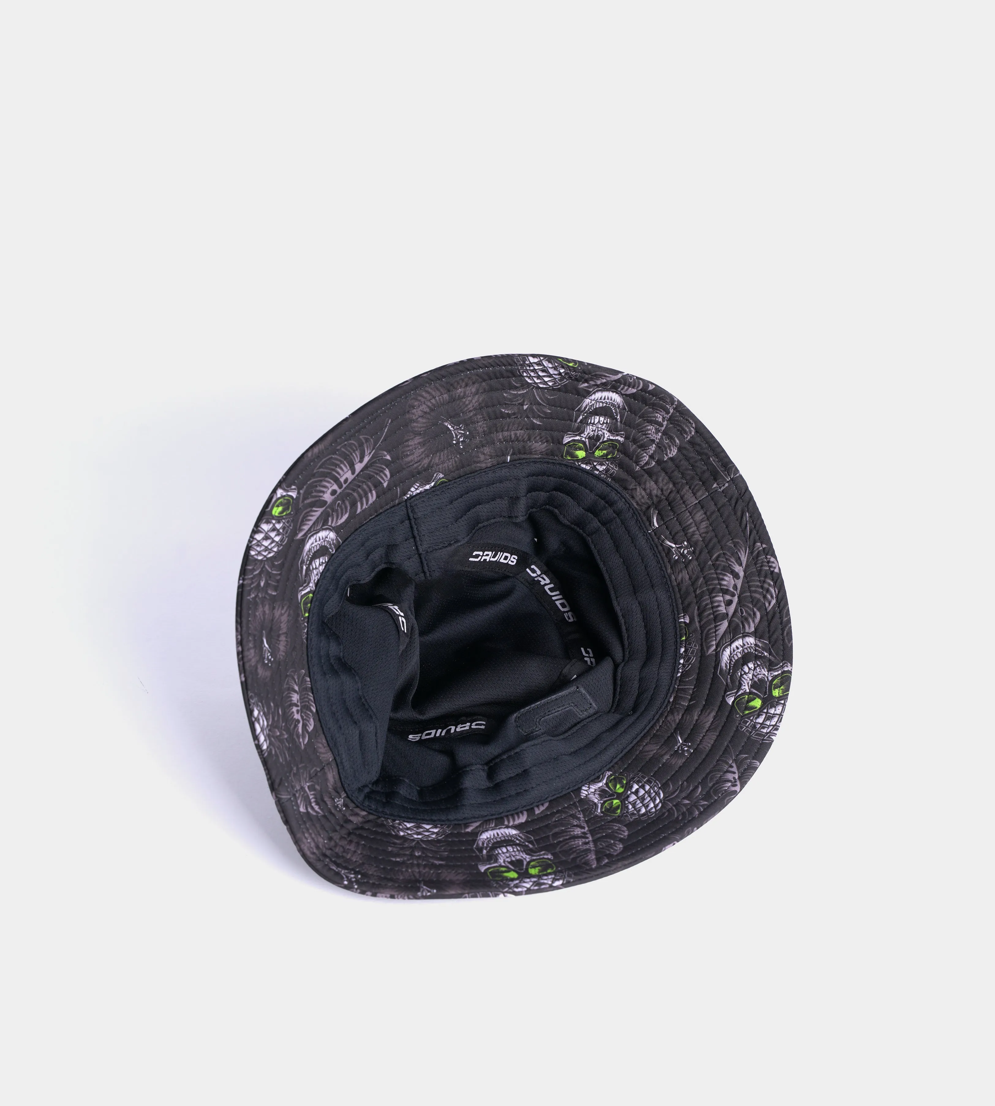 PINEAPPLE SKULLZ BUCKET HAT - BLACK / LIME