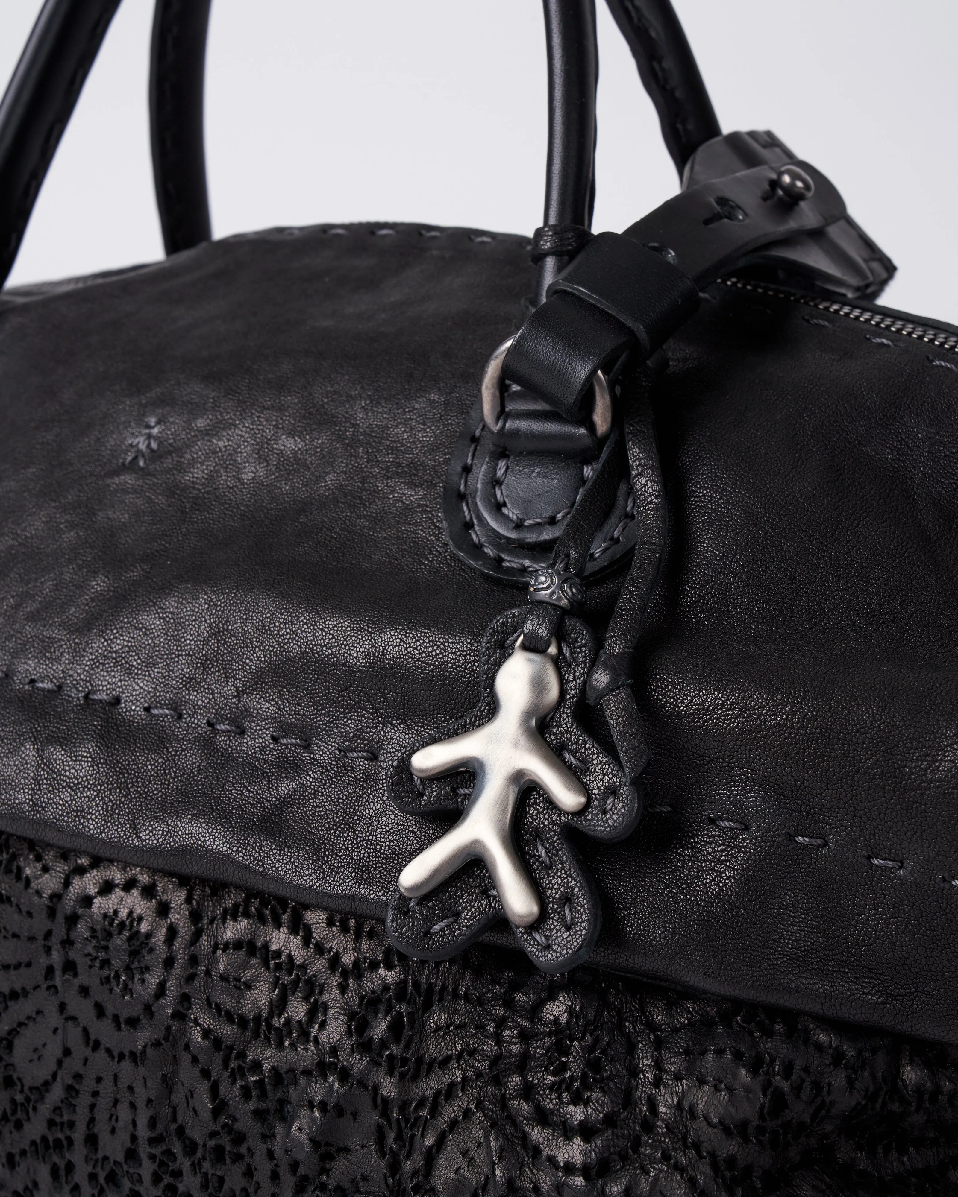 pizzo crossbody - nero