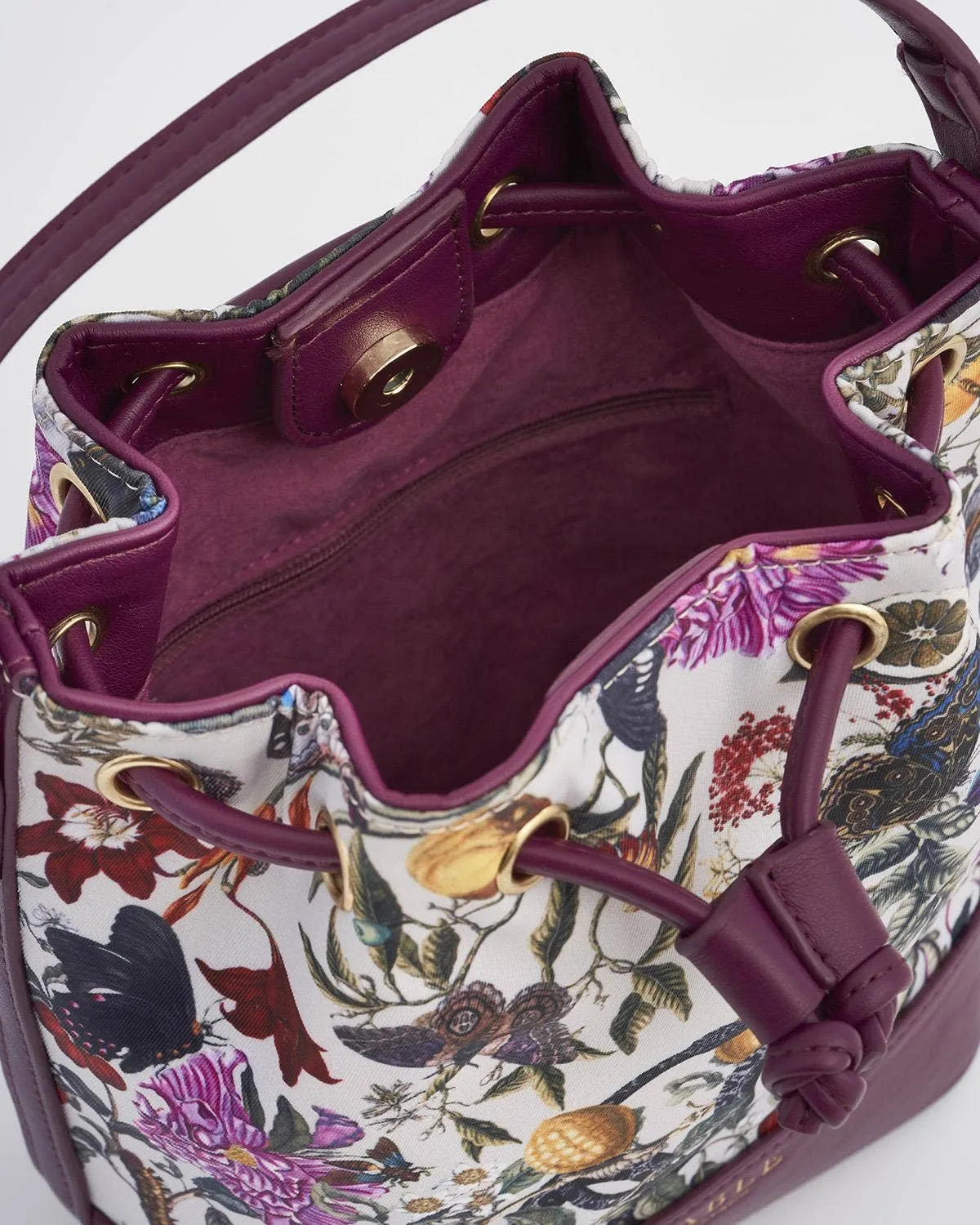 Plum Bucket Purse