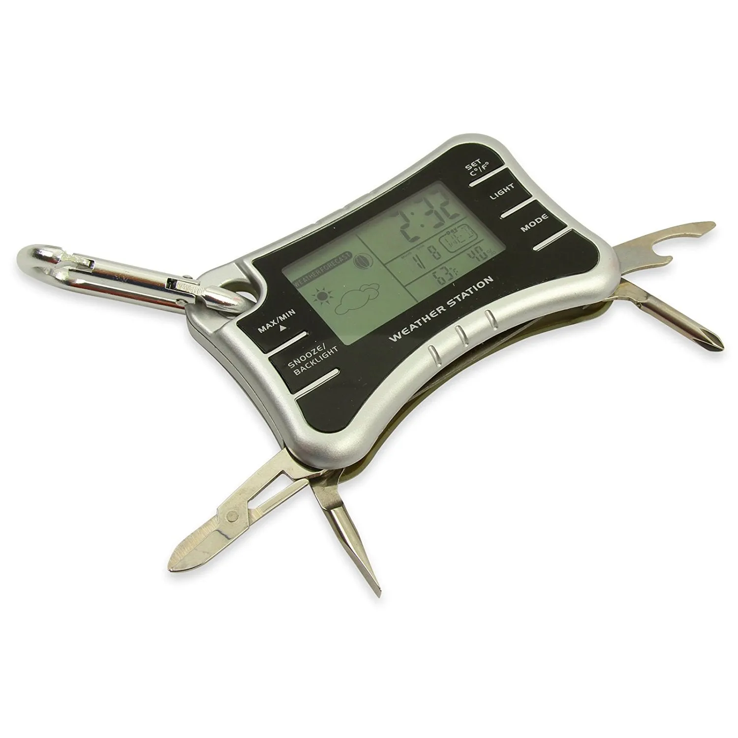 Pocket Weather Station Outdoor Survival Kit - Weather Clock