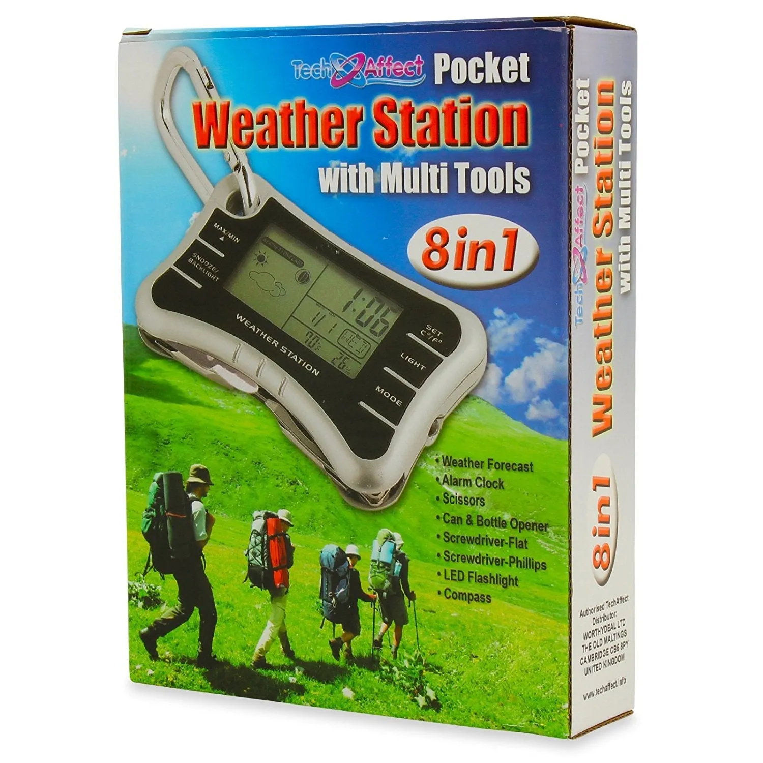 Pocket Weather Station Outdoor Survival Kit - Weather Clock