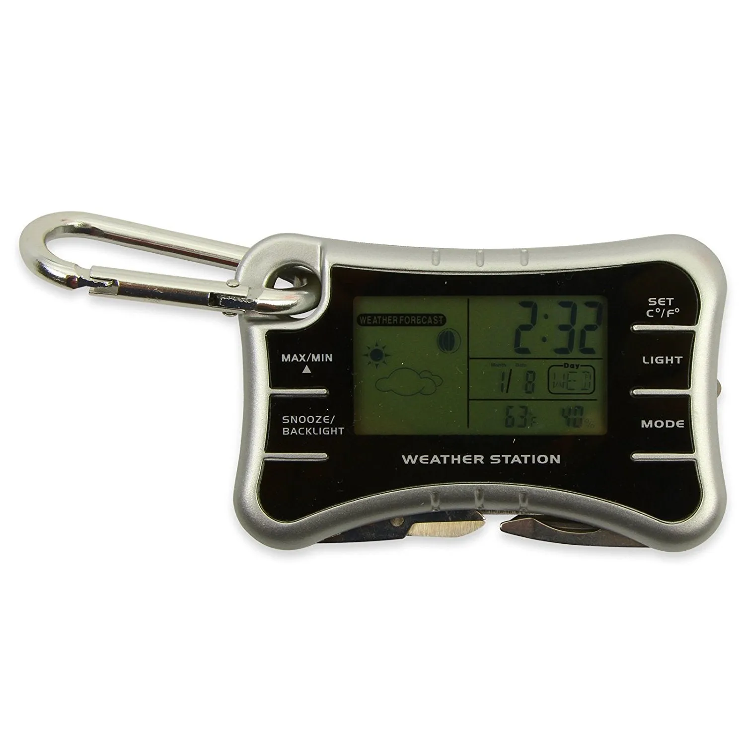 Pocket Weather Station Outdoor Survival Kit - Weather Clock