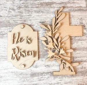 Porch Leaner Interchangeable He is Risen Add On DIY Kit