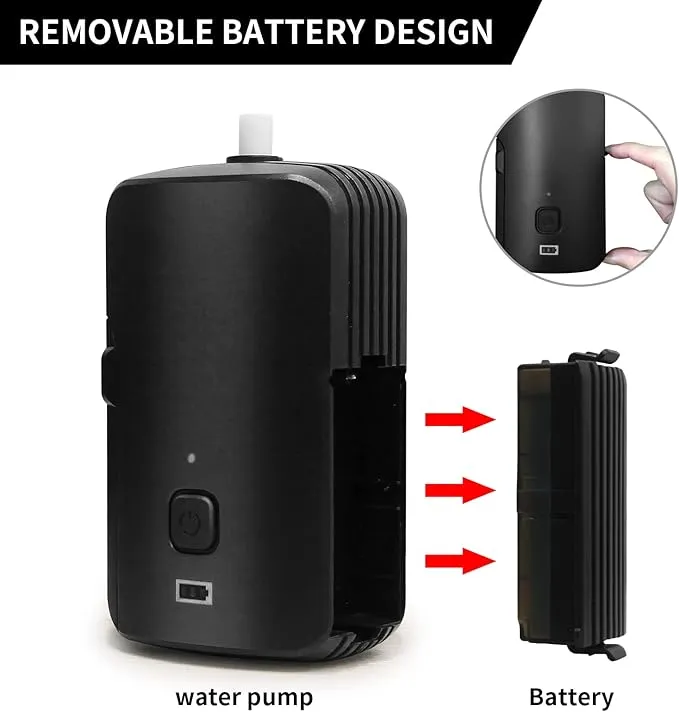 Portable Camping Shower Set, Built-in 4400mAh,USB Rechargeable Waterproof Battery Shower Pump Collapsible Bucket for Family Camp Hiking Backpacking Travel Beach Pet Flowering, Outdoor Water System