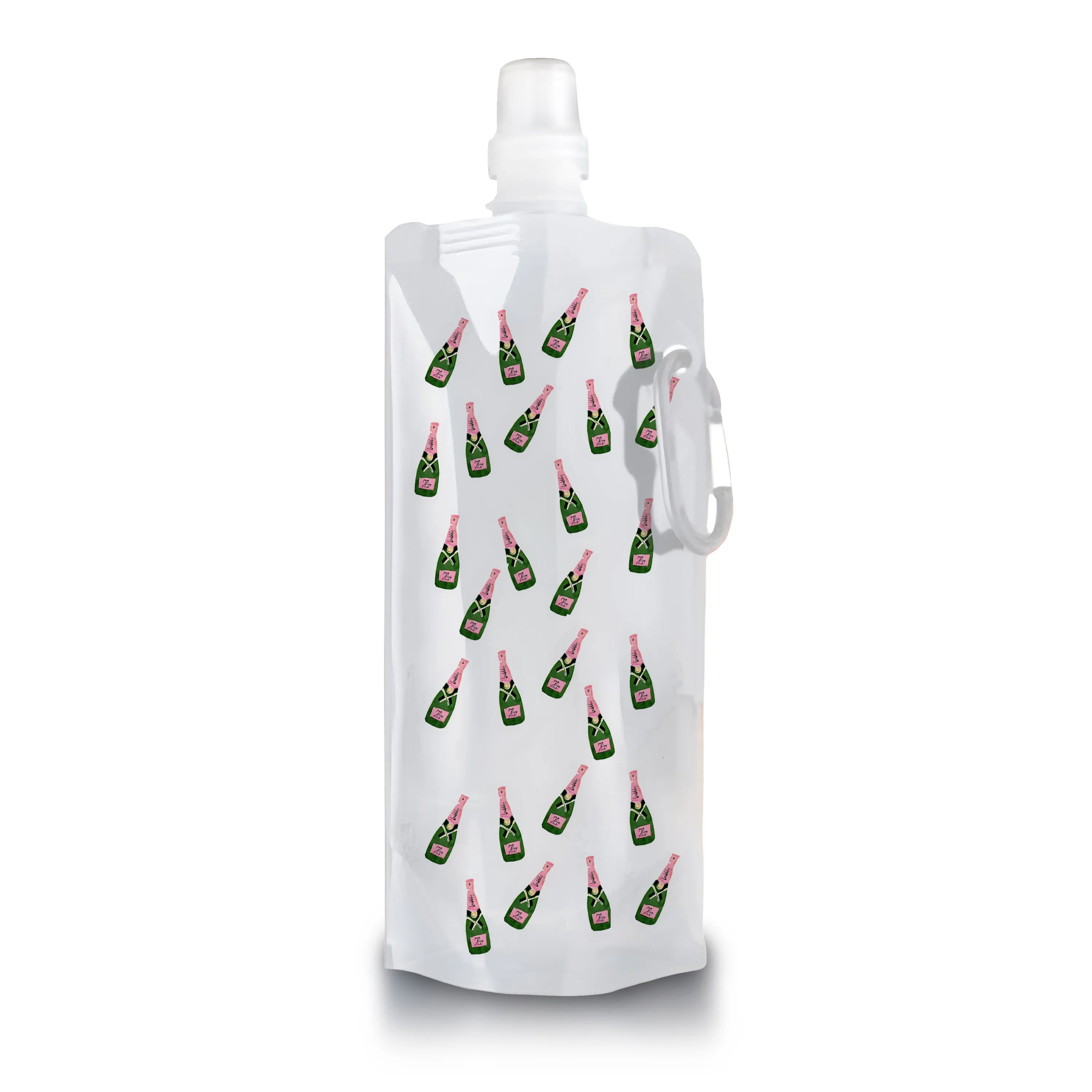 Portable Clear Water Bottle - Champagne