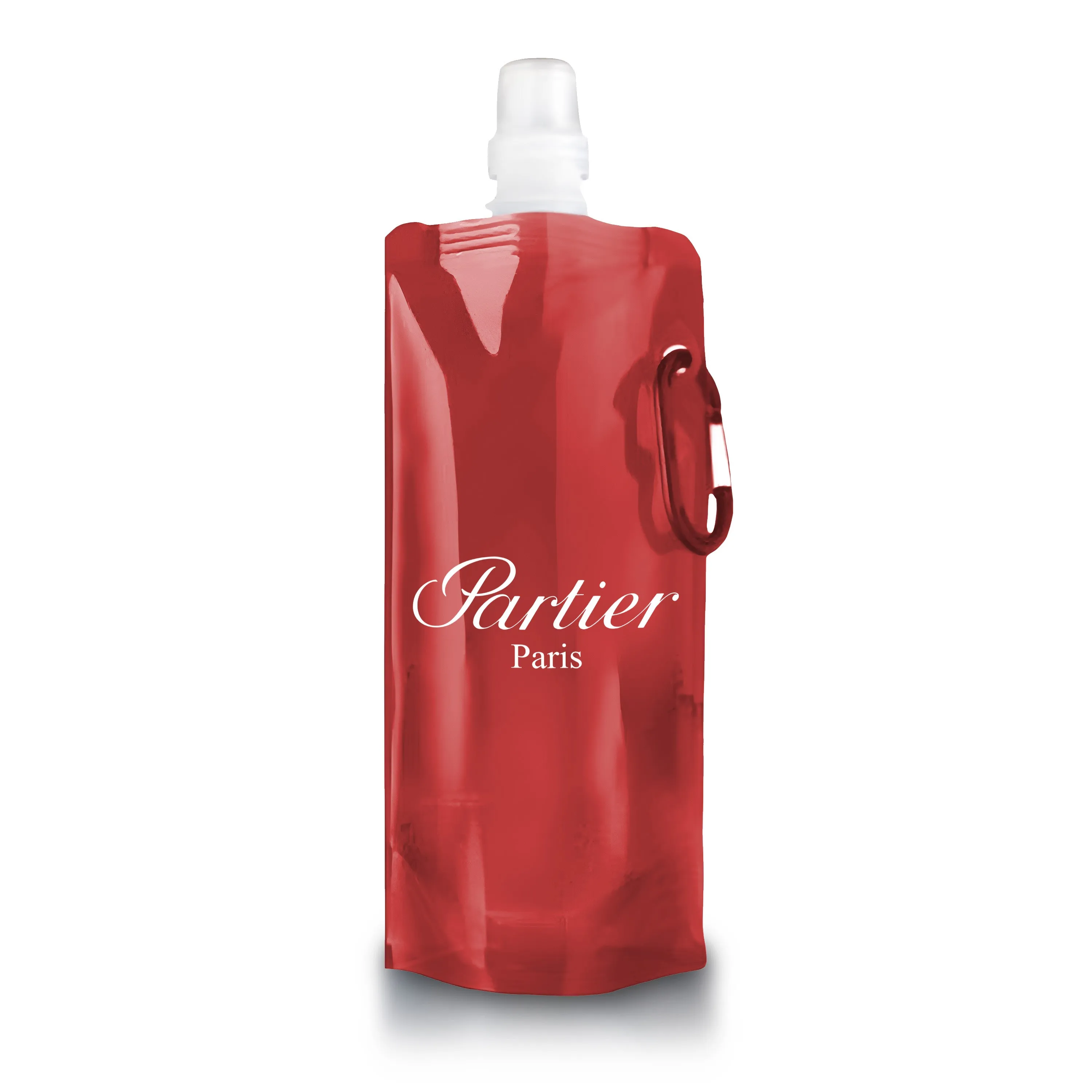 Portable Clear Water Bottle (Red) - Partier