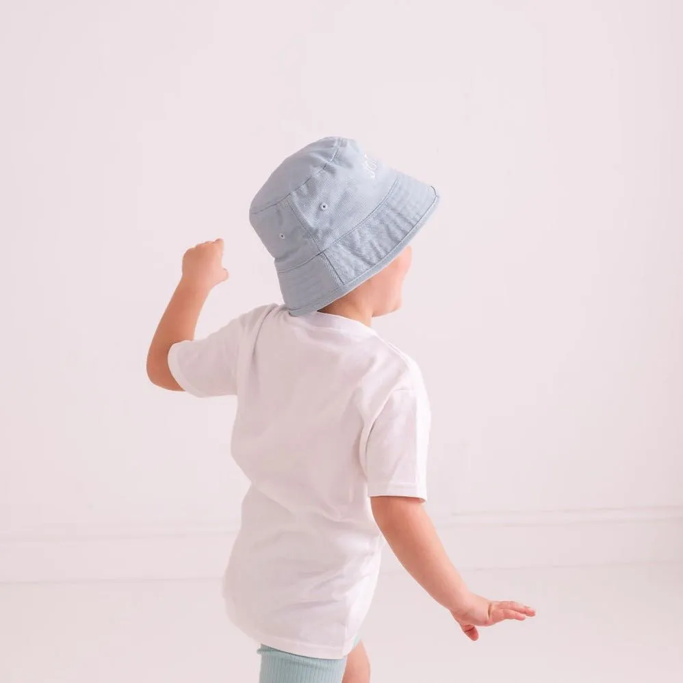 Powder Blue Personalised Bucket Hat