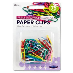 Premier Office - 75 x 28mm Coloured Paper Clips