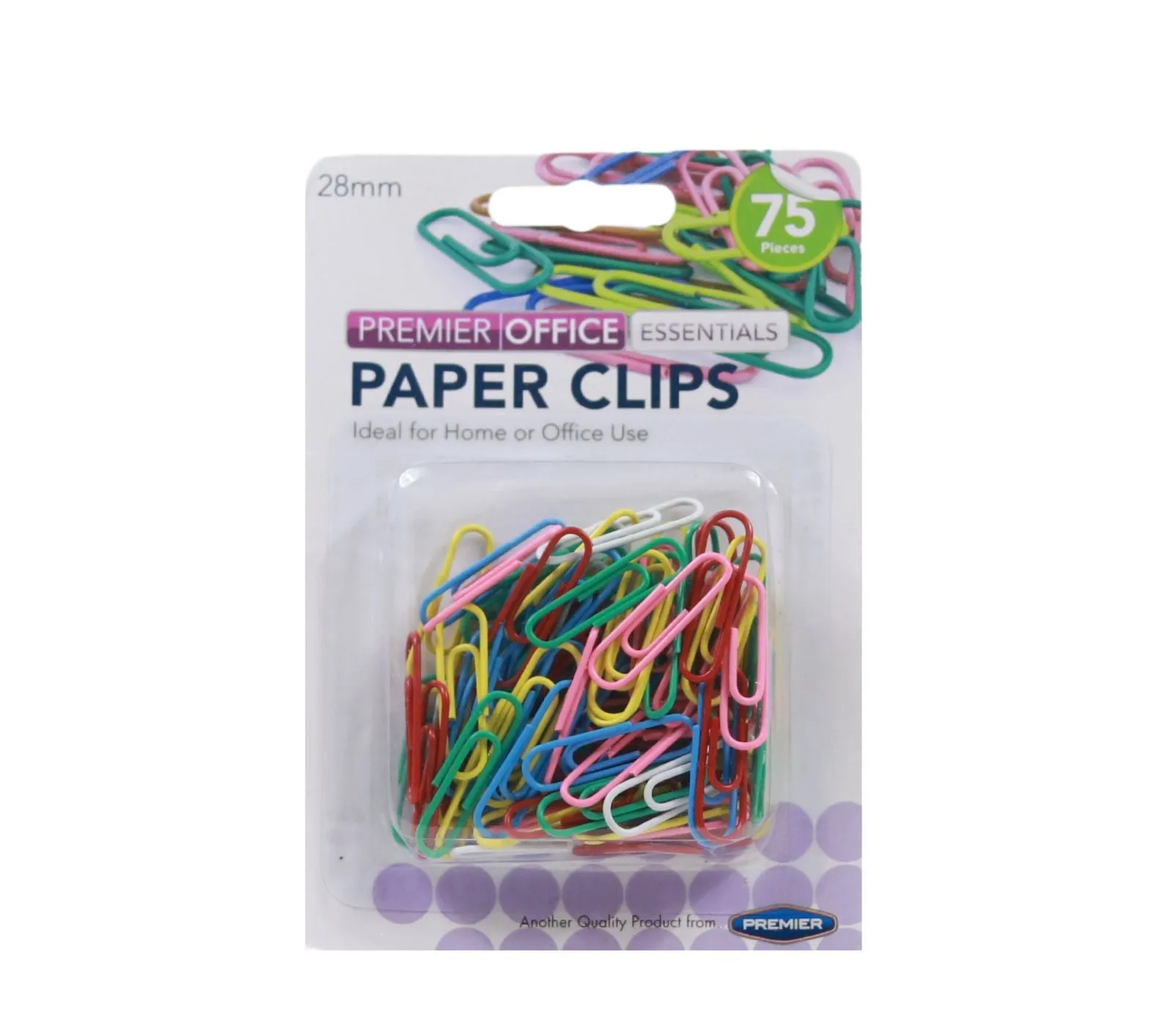 Premier Office - 75 x 28mm Coloured Paper Clips