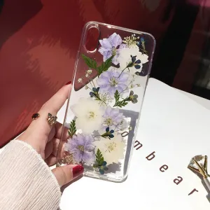 Pressed Flower iPhone 14 13 Pro Max Case Cute