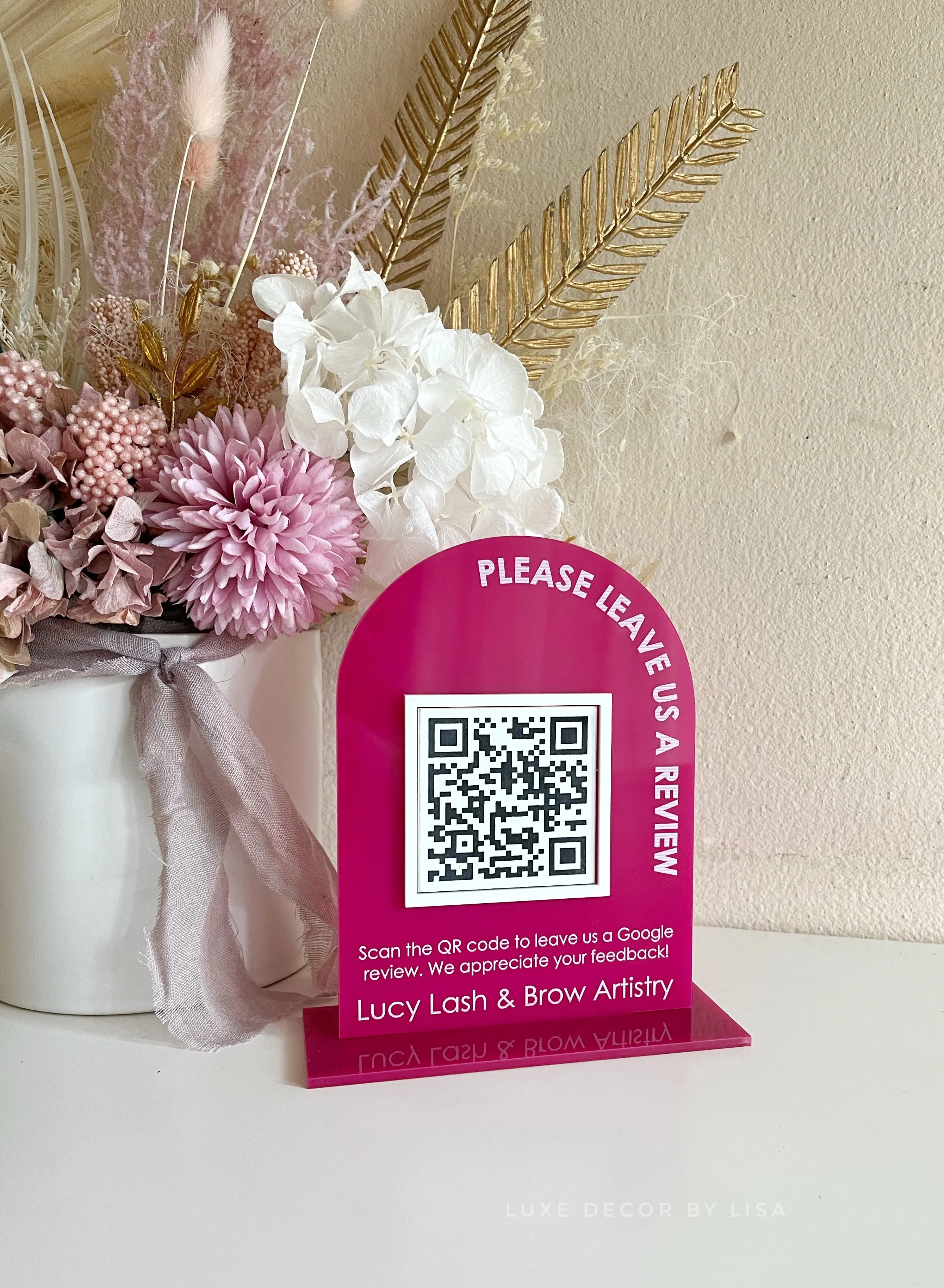 Printed Arch Review Sign