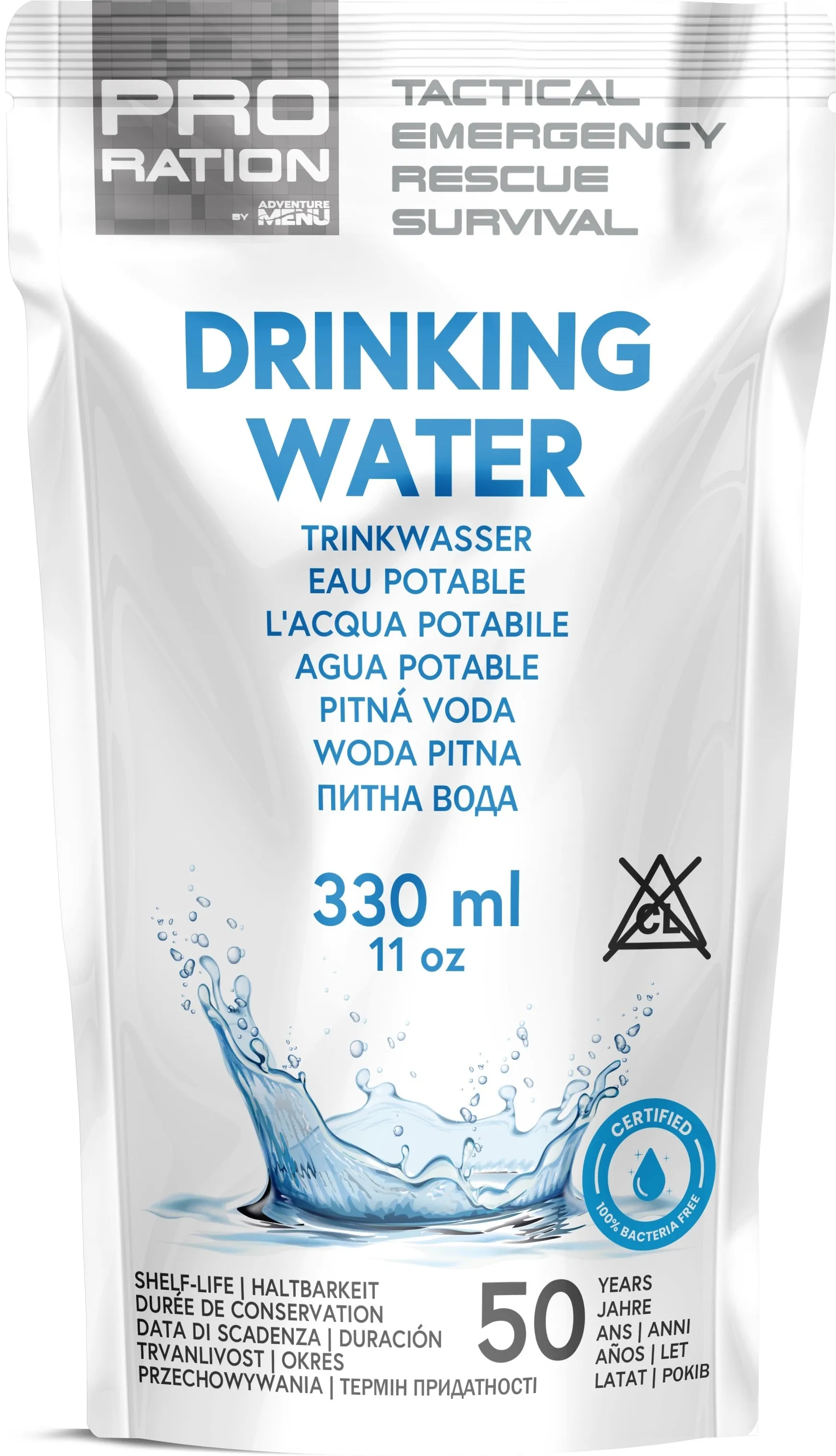 Pro Ration Emergency Food/Water Pack - Menu 4