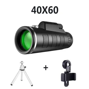 Professional Monocular Powerful Binoculars Long Range HD Telescope Bak4 Zoom Portable Low Night Vision Military Hunting Tourism