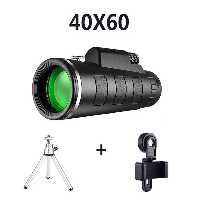 Professional Monocular Powerful Binoculars Long Range HD Telescope Bak4 Zoom Portable Low Night Vision Military Hunting Tourism