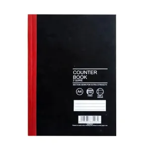 PSD 192 Page A4 2 Quire Feint & Margin Counter Book