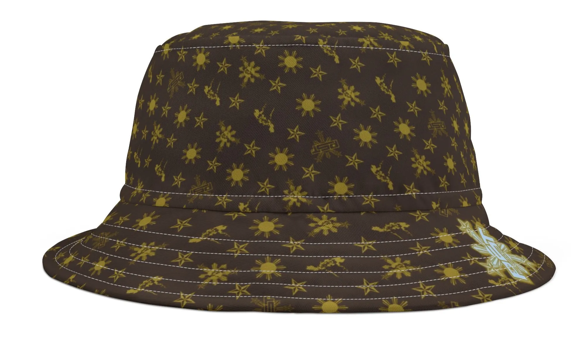 Pstgear Brown Sun and Star Bucket Hat